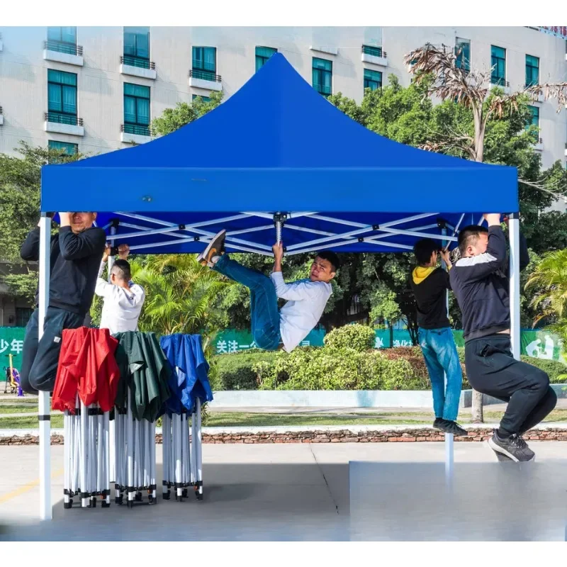 Four corner rainproof tent, four foot awning, sun umbrella, outdoor stall, sunshade, rain proof retractable folding tent