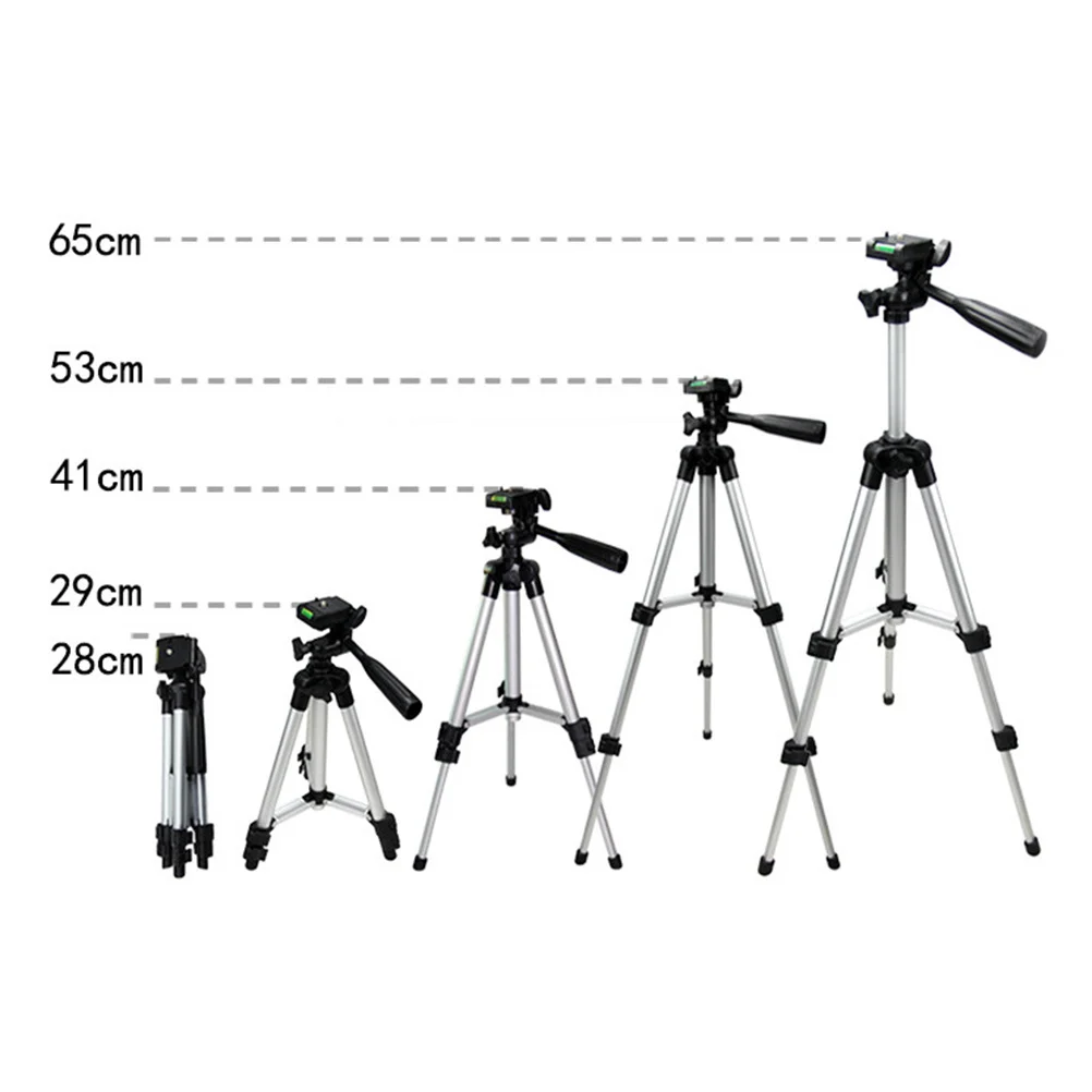 

Premium Aluminum Alloy 3-Section Tripod Stand for Mobile Phone Camera Solid Triangle Bracket Adjustable Portable Carry Bag