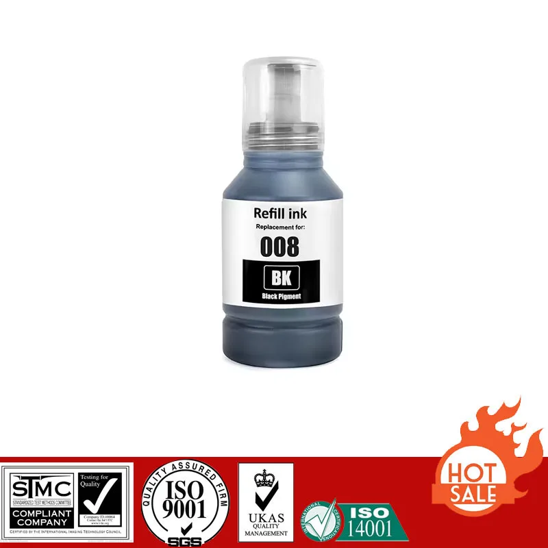 Imagem -02 - Recarga Compatível da Tinta do Pigmento para Epson Epson E008 E008 E008 L6460 L6490 L6550 L6570 L6580 L11160 L15150 L15160 L1518 Impressora