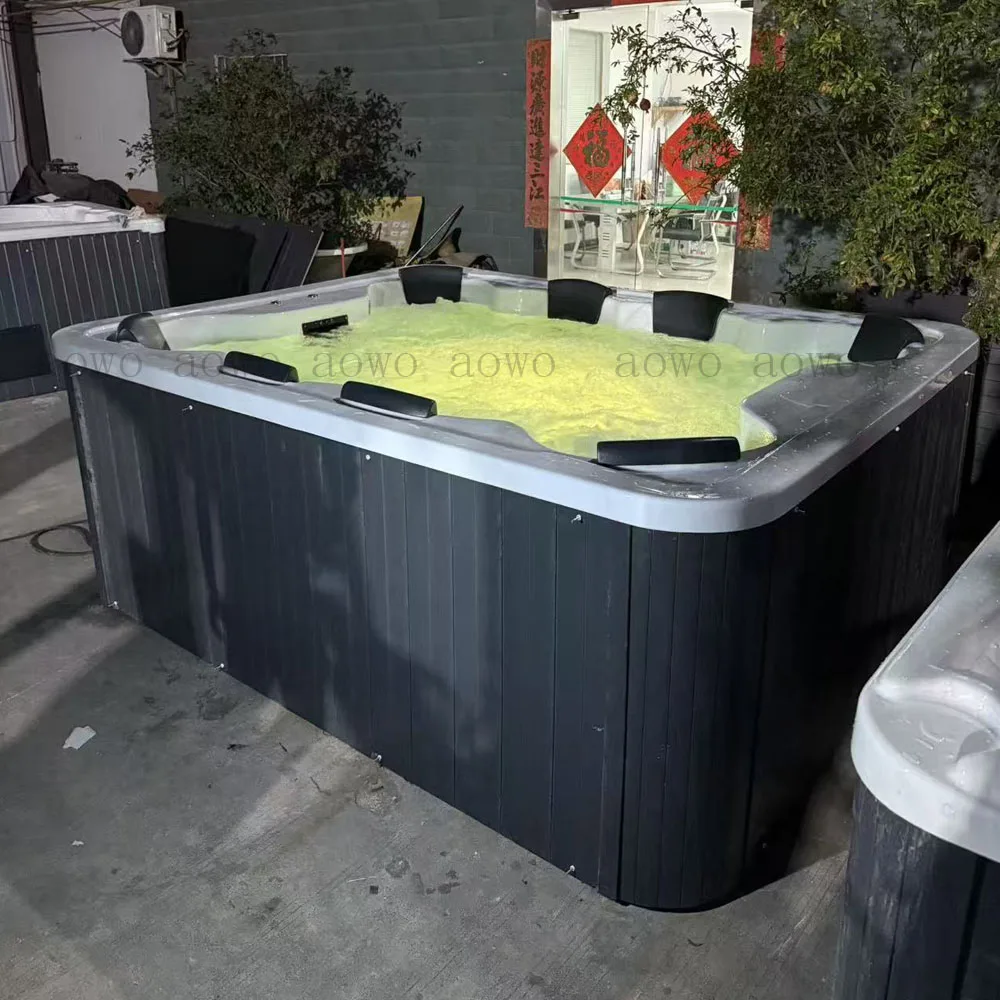 Patio Out Door Whirlpool Spa 8 Person Hot Tub Spa Tubs Outdoor Spa Pool Plunge Pool With Hot Tub Customizable Jacuvzzi