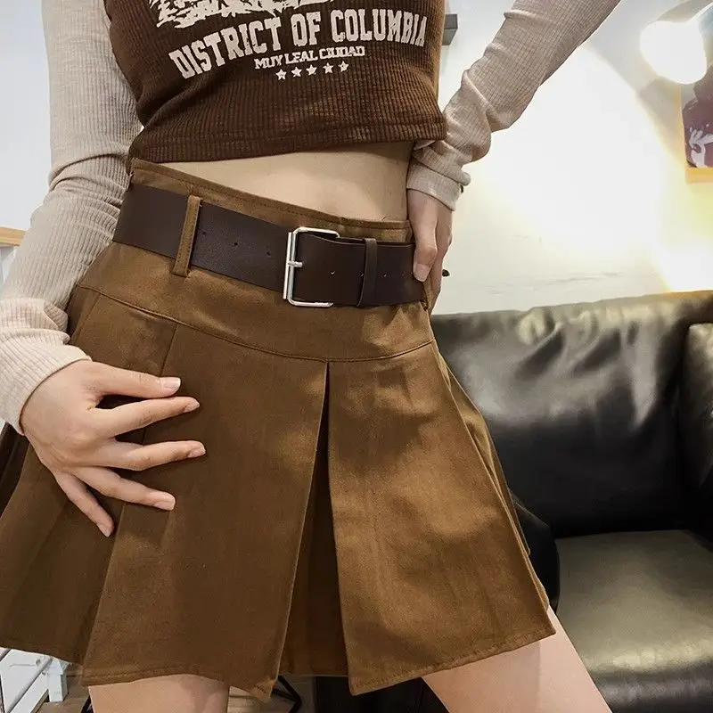 

Skirts Womens Band Personality Colorblock Embroidered Elastic Sporty Outerwear Newest Draw Plant Extra Sun France Height Vents