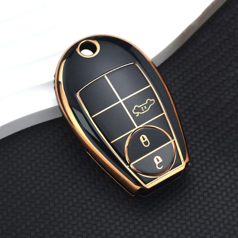 Soft TPU Car Key Cover Case Car Styling Protector For Chrysler Jeep Grand Cherokee Dodge Durango Magnum Ram