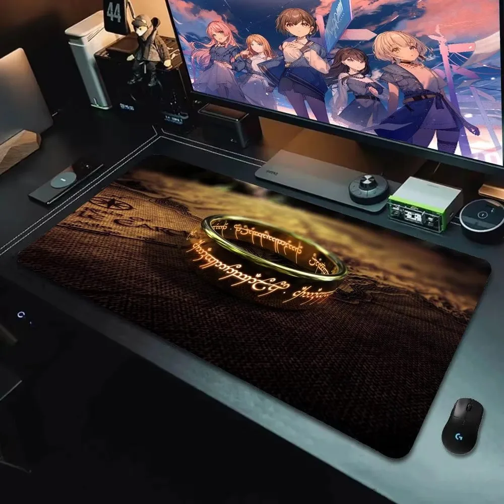 T_the L_lords of the R_rings Mauspad, rutschfeste Gaming-Mausmatte mit Gummikante, kabellose Maus, 1200 x 600 mm, Schreibtischunterlage, verriegelbare Mauspads, Game Pla