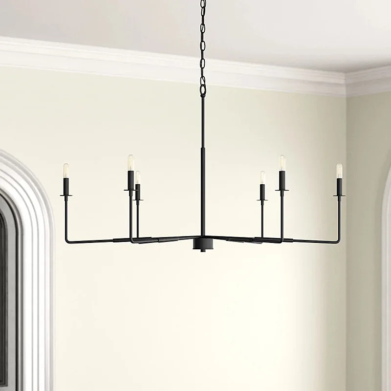 

American minimalist atmosphere living room chandelier retro famous hall lamp personalized branches