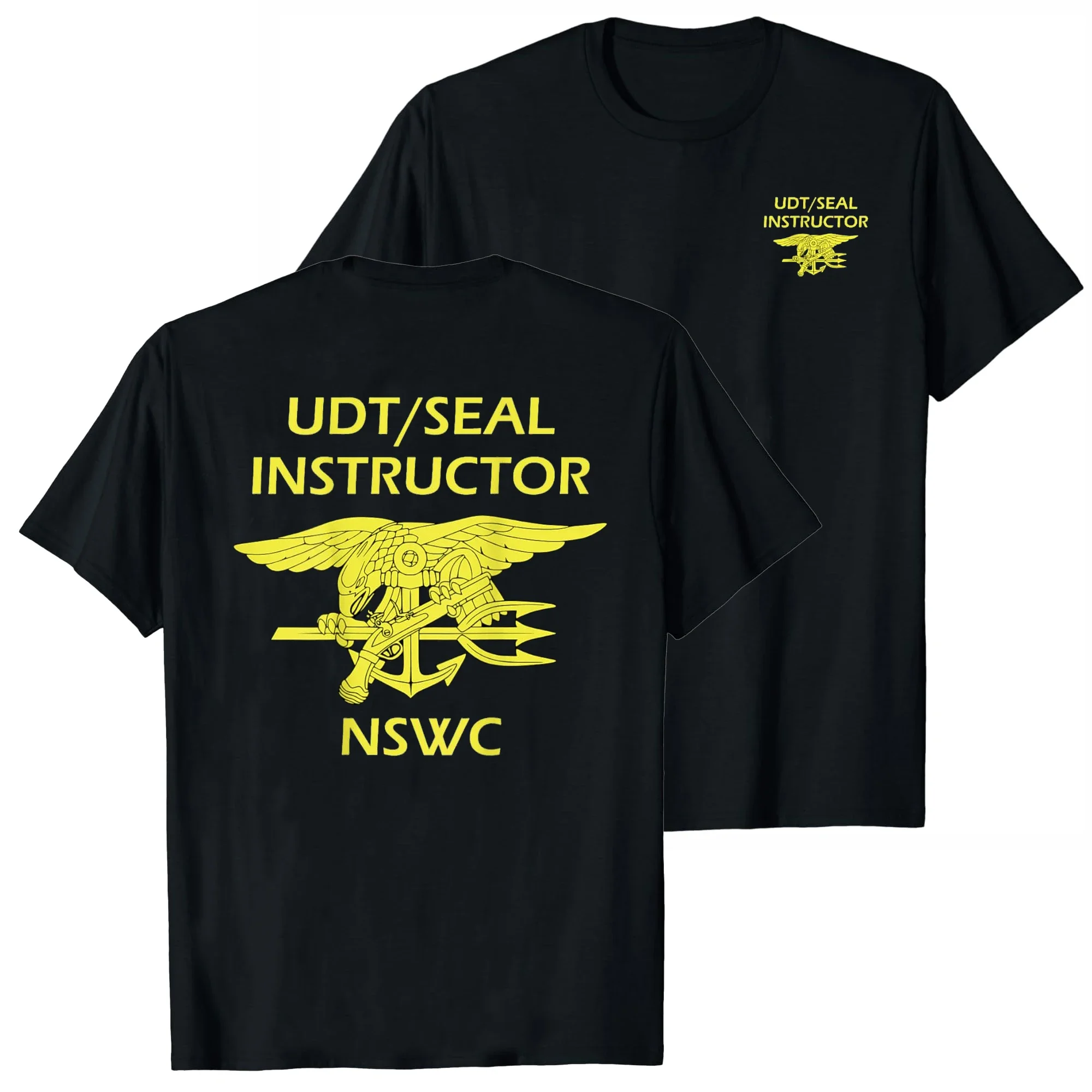 UDT Seal Instructor Uniform NSWC Naval Seals T-Shirt 100% Cotton O-Neck Short Sleeve Summer Casual Mens T-shirt Size S-3XL