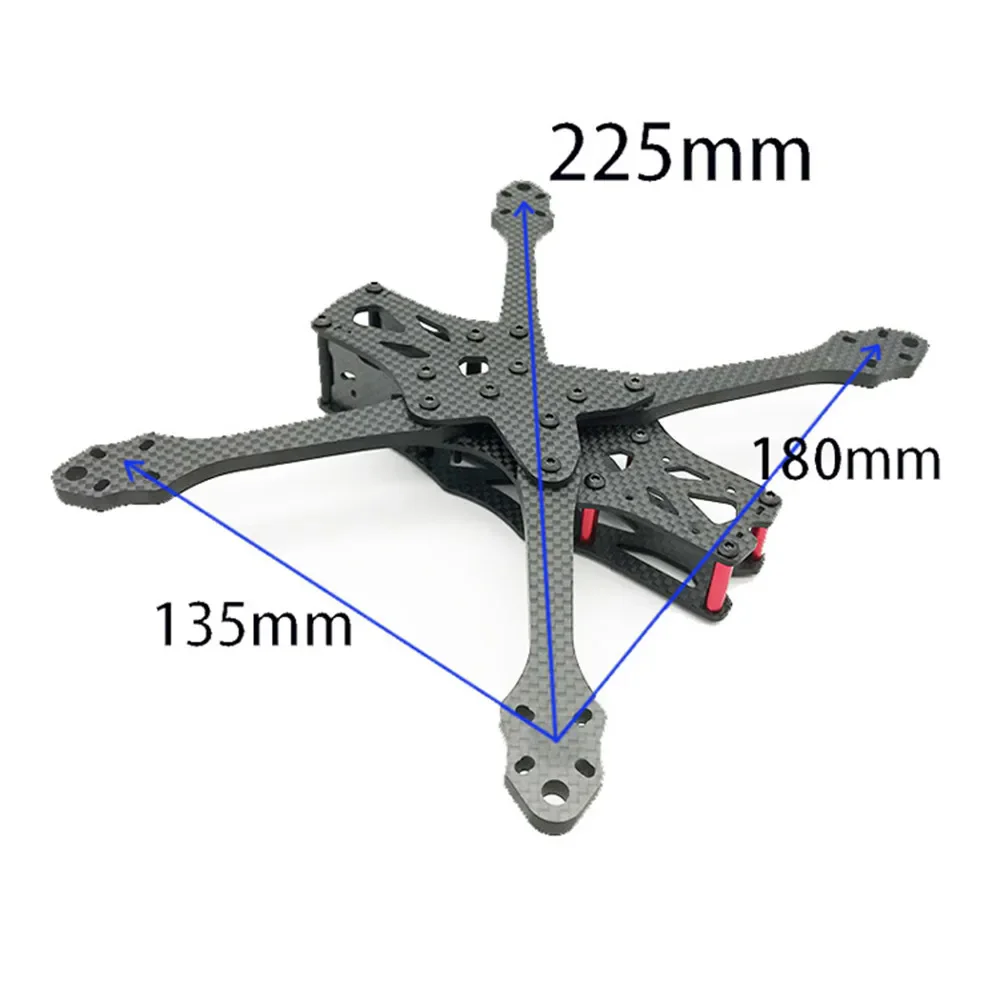 APEX 5 Inch 225mm Freestyle Quadcopter Carbon Fiber Frame Kit for RC FPV Drone