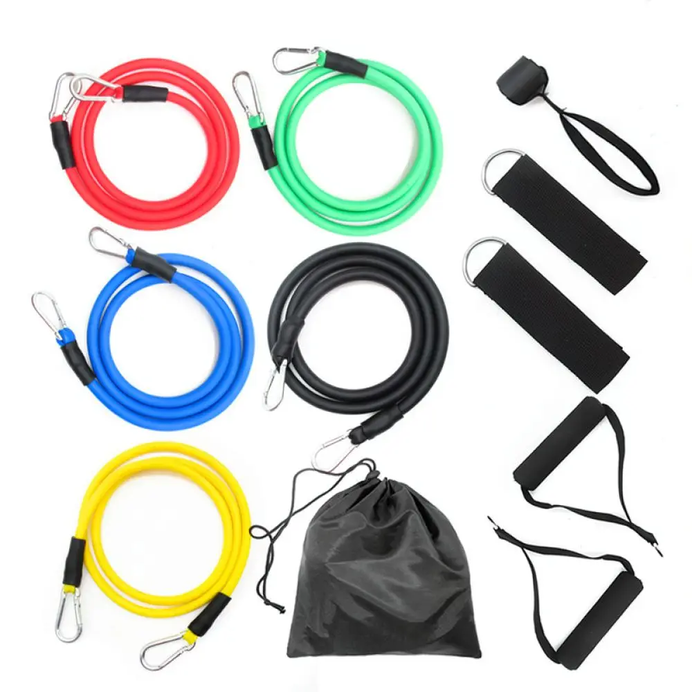 Full Body Workout Resistance Bands Elastic Pull Rope Equipment For Home Fitness Strength Training Muscle Exerciser
