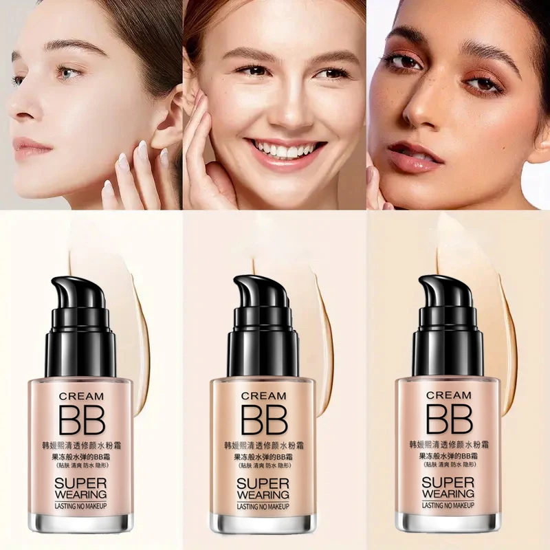 BB Foundation Cream - Moisturizing and Isolating, Waterproof and Sweat Proof, Lasting Concealer, Creating a Natural Look