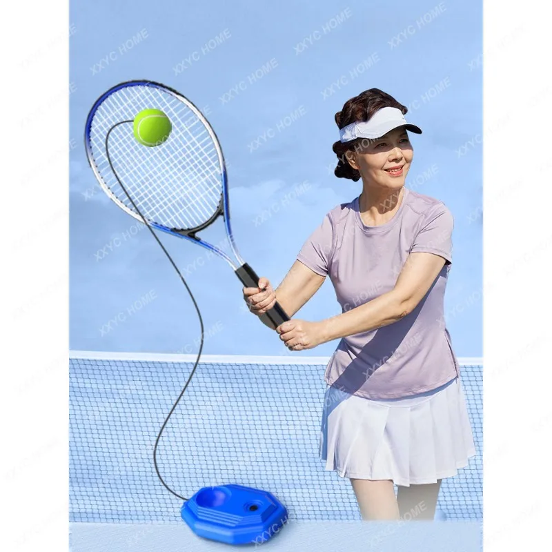 Tennis Rebound Trainer Children's Tennis Rackets Single Badminton Self-Beating with Rope One Person Playing Elastic Ball