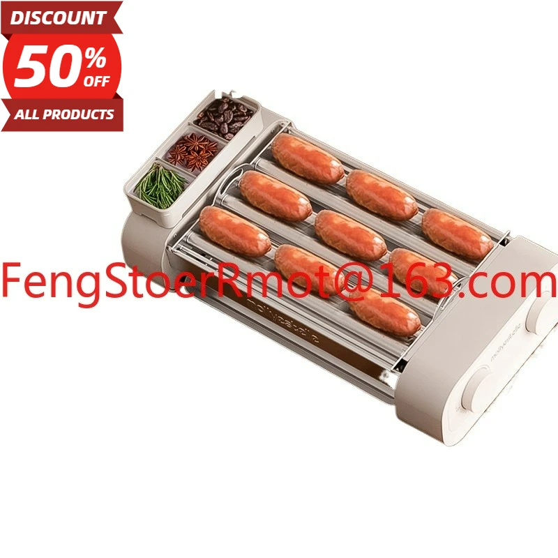 Multifunctional sausage grill machine household small mini dormitory automatic hot dog machine three-in-one