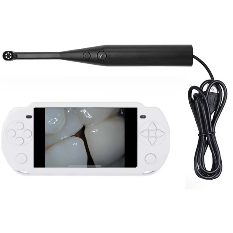 ABRS-Endoscopio 8 luci LED regolabili Telecamera di ispezione Video HD con schermo da 4,3 pollici Endoscopio di ispezione per animali domestici