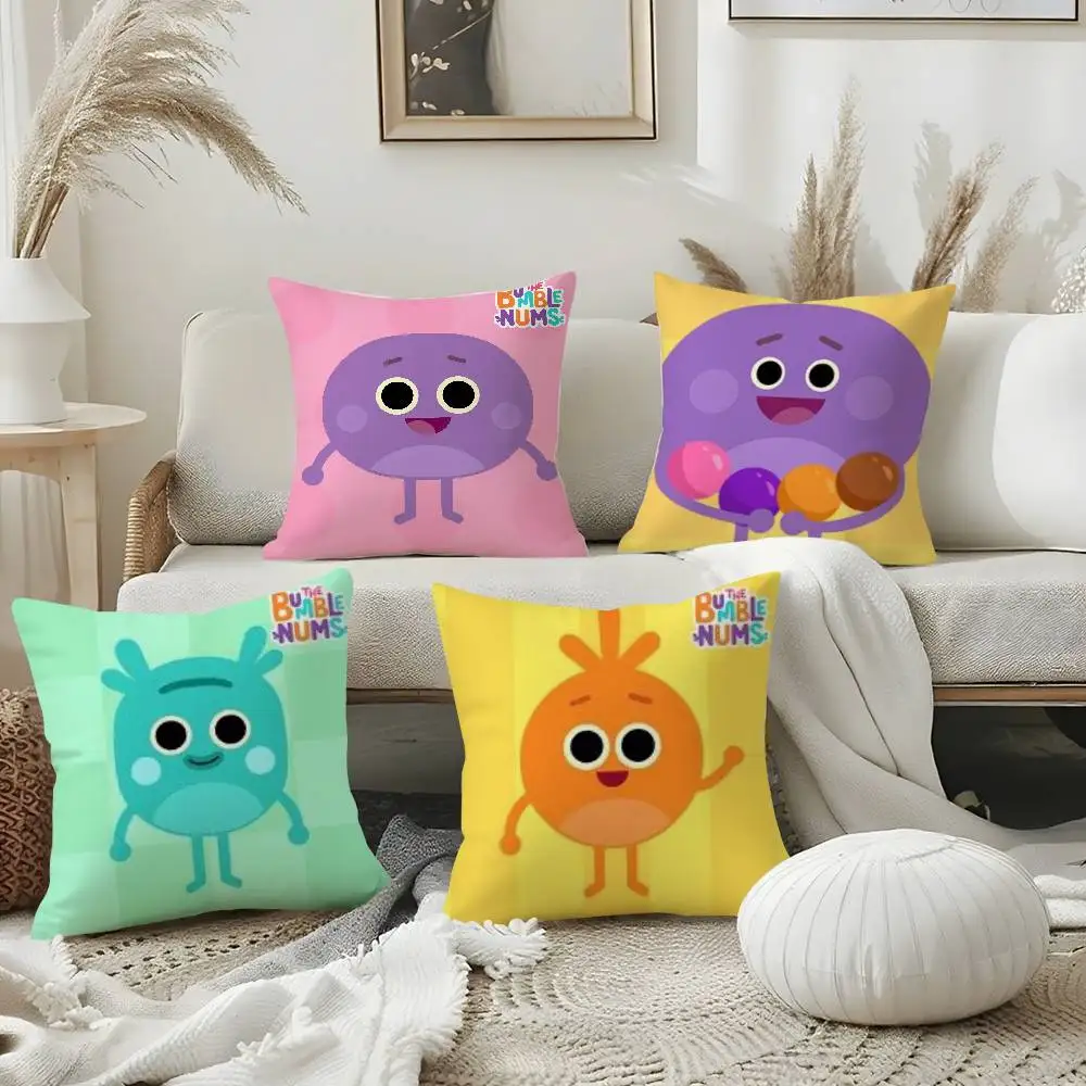 

THE Bumble Nums Humble Pillow Case Sofa Short Plush Double-sided HD Printing Room Home Office Gift Cushion Cover