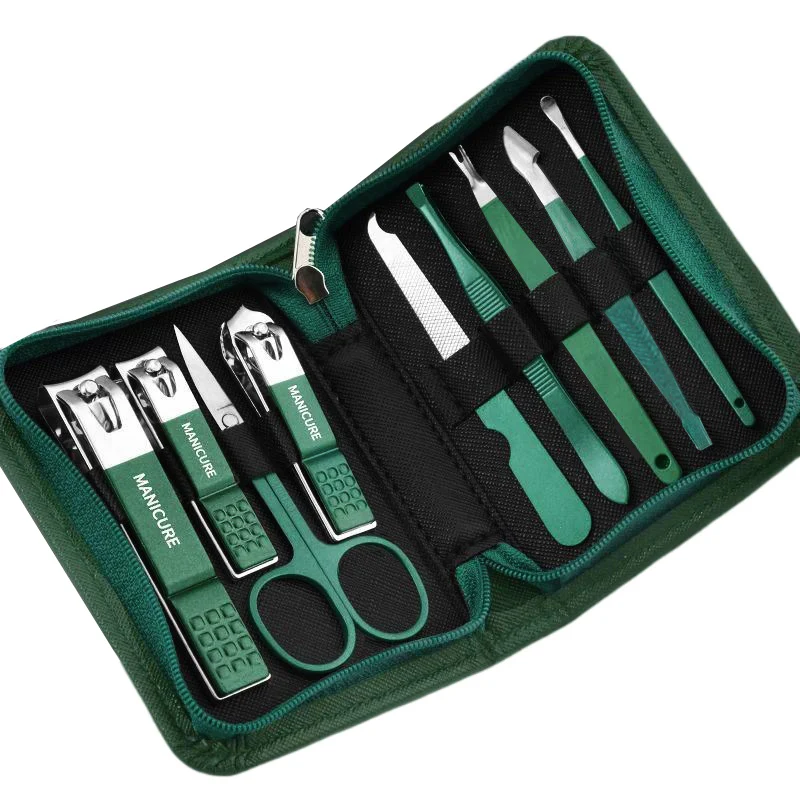 

6/9 Pcs Set Professional Piece Nail Care Kit Stainless Steel Manicure & Pedicure Set Nail Clipper Set with Case