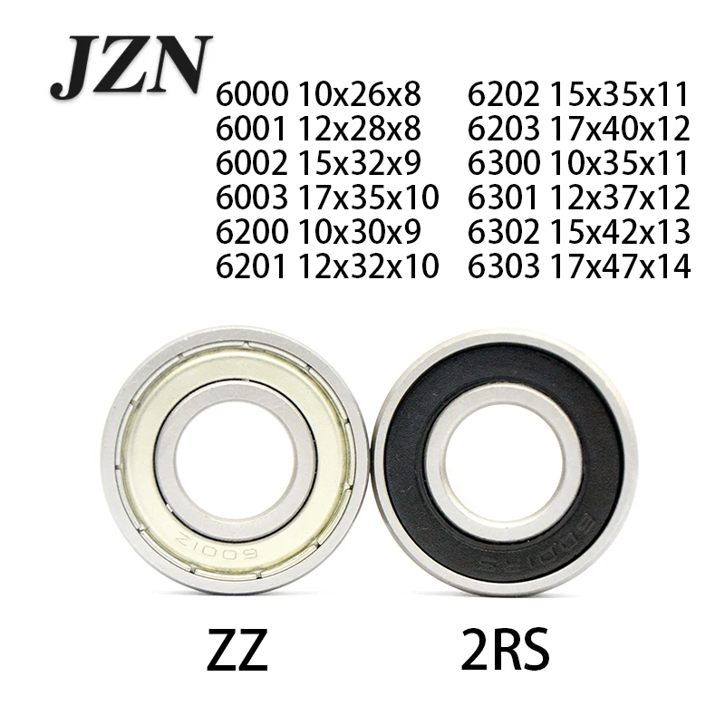1Pcs Ball Bearing Deep Groove Ball Bearing 6004 6005 6006 6007 6204 6205 6206 6207 6304 6305 6306 6307 2RS ZZ DDU