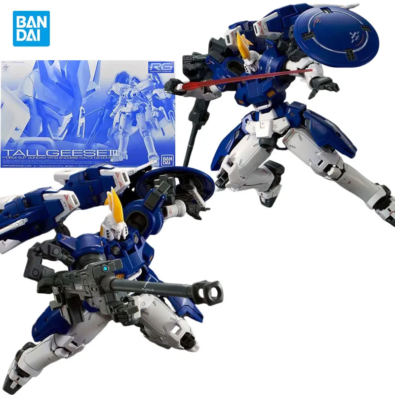 

Bandai Genuine RG 1/144 OZ-00MS2B TallgeeseIII GUNDAM Anime figure Movable toy Anime Peripheral Action Figures for Collectors