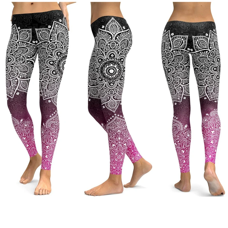 LI-FI Print Yoga Broek Vrouwen Unieke Fitness Workout Sport Running Leggings Sexy Push Up Gym Dragen Elastische Slanke