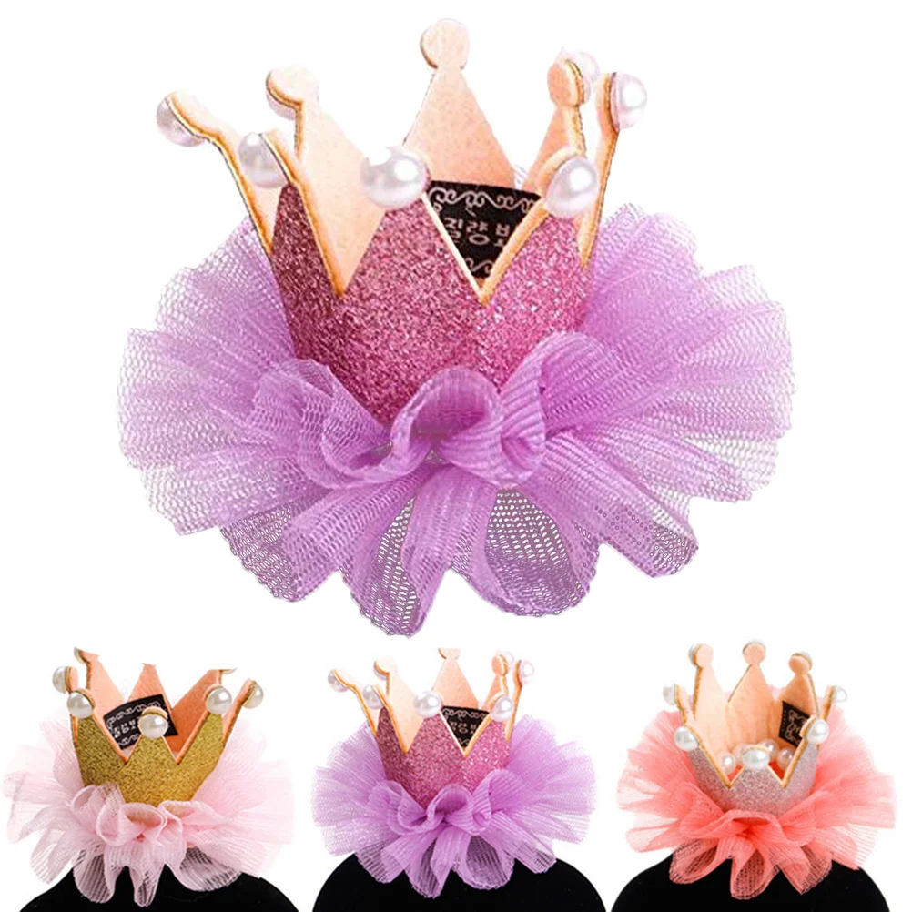 

Dog Crown Birthday Party Hat Crown Shaped Comfortable Adjustable Strap for Small Medium Pets Cosplay Headwear Photo Shoot