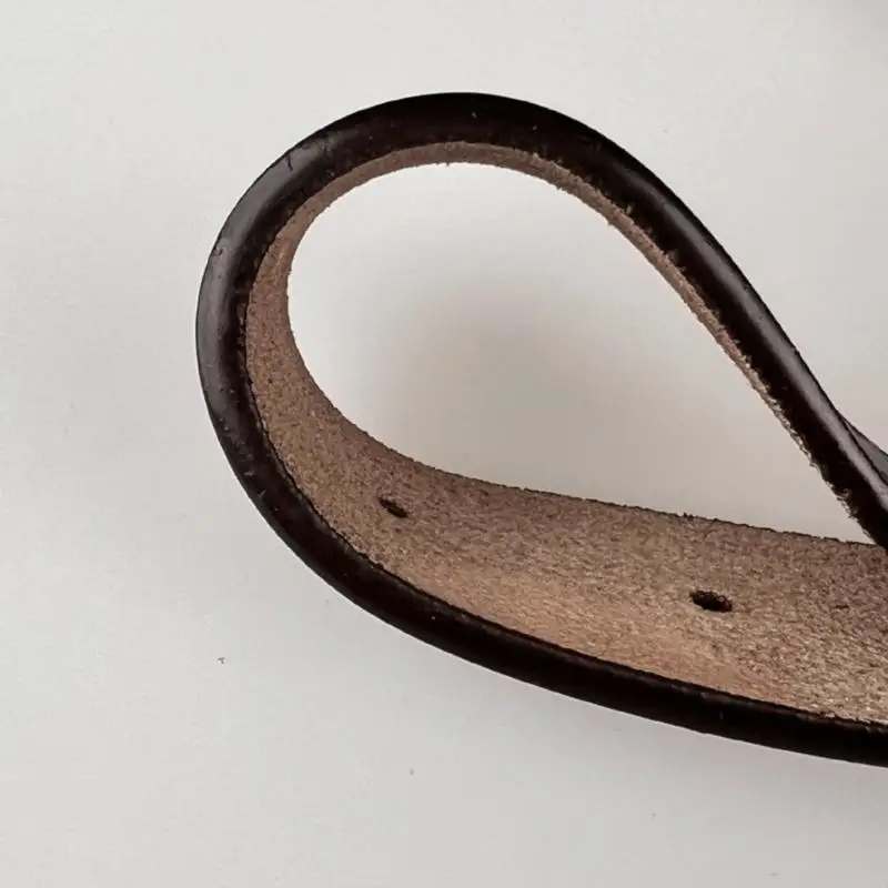 

31BB Lacework Waist Belt Punk Chain Modern Leather Belt Body Chain for Dress Stage