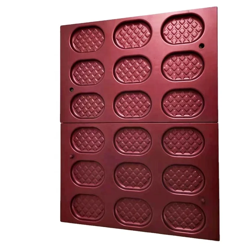 Custom Oval Shape Non-stick Waffle Baking Pan Mold Mould Pans