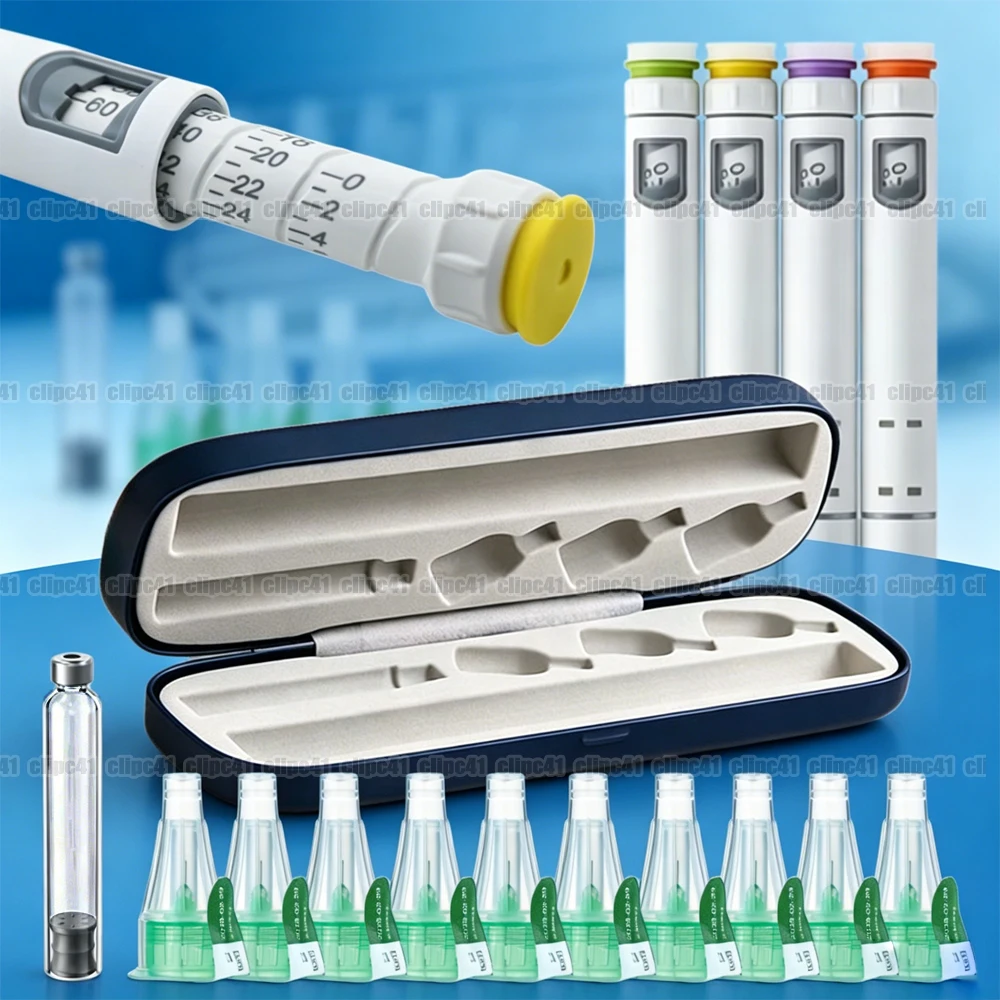 1 Set Magic Pen Kit with Pen Box 3ml Empty Cassette Bottle Cartridges Individual Packaging Disposable 32G 4mm Pen Tip