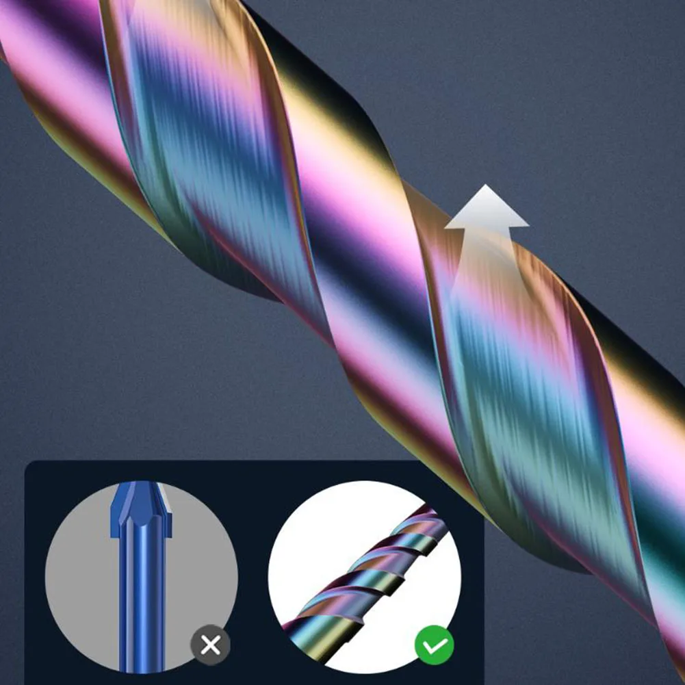 

Carbide Alloy Eccentric Drill Bits 4 Pcs for Tile Glass Wood Cement Metal Hex Shank 6mm 8mm 10mm 12mm for Smooth Drilling