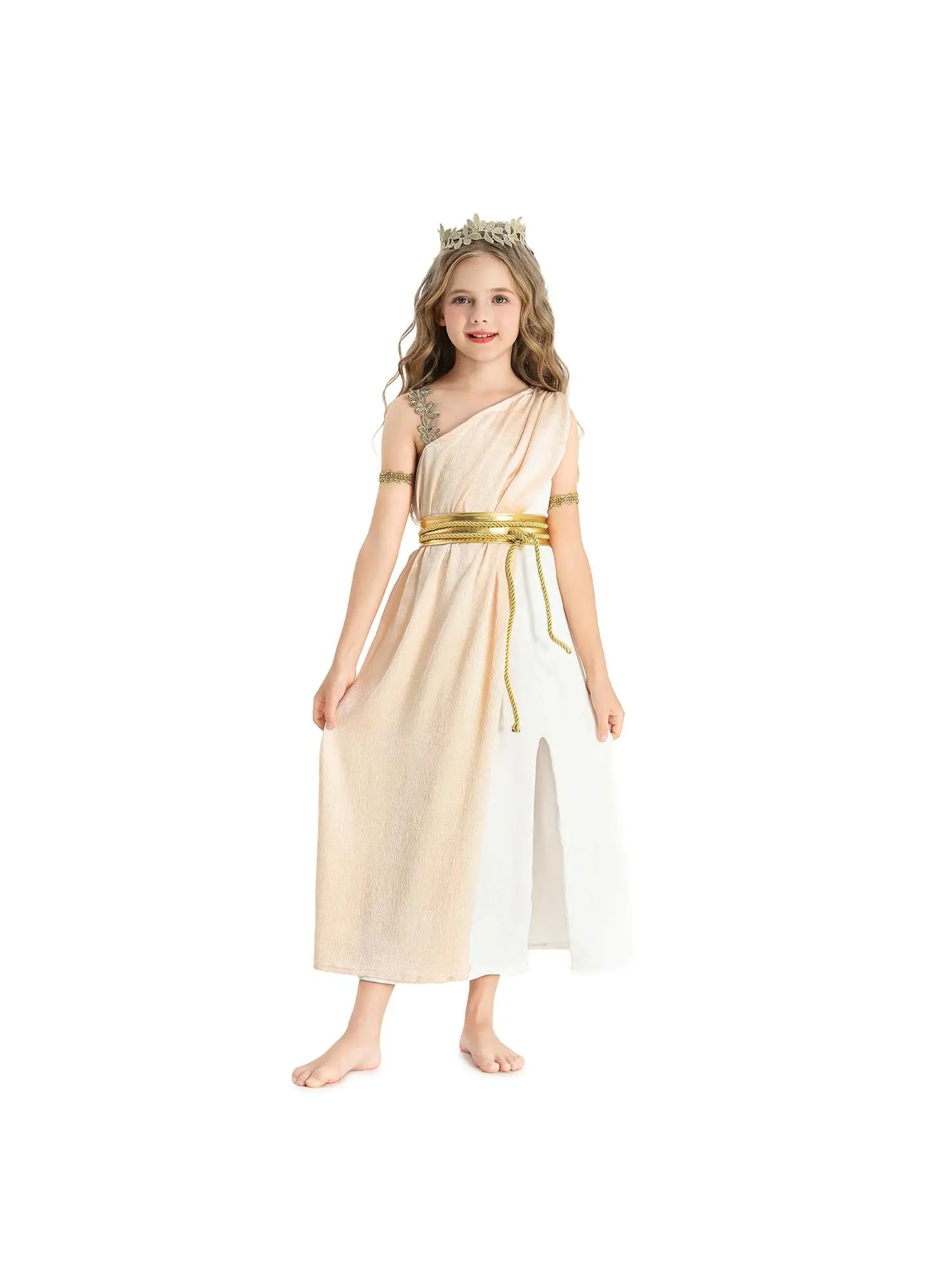 loween Costume per bambini Atena Performance Outfit Medievale Dr Antica Regina Ele Design Cinese Sle Costume di scena