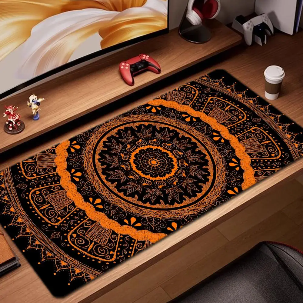 

Mandala art wallpaper Mouse Pad Game Accessories keyboard pad XXL large locking edge 900X400 mm table mat Gaming mousepad