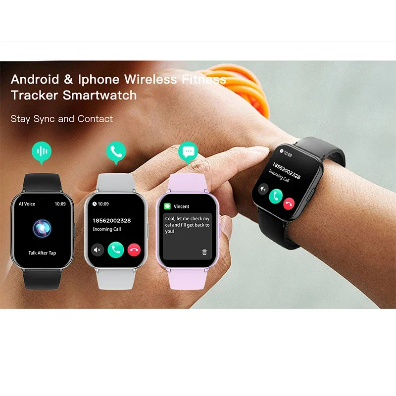 2025 VALDUS VS14 Smartwatch الرجال النساء اللياقة البدنية الرياضة عمر البطارية الطويل بلوتوث دعوة مقاوم للماء ساعة ذكية بالجملة 3/6/10 قطعة