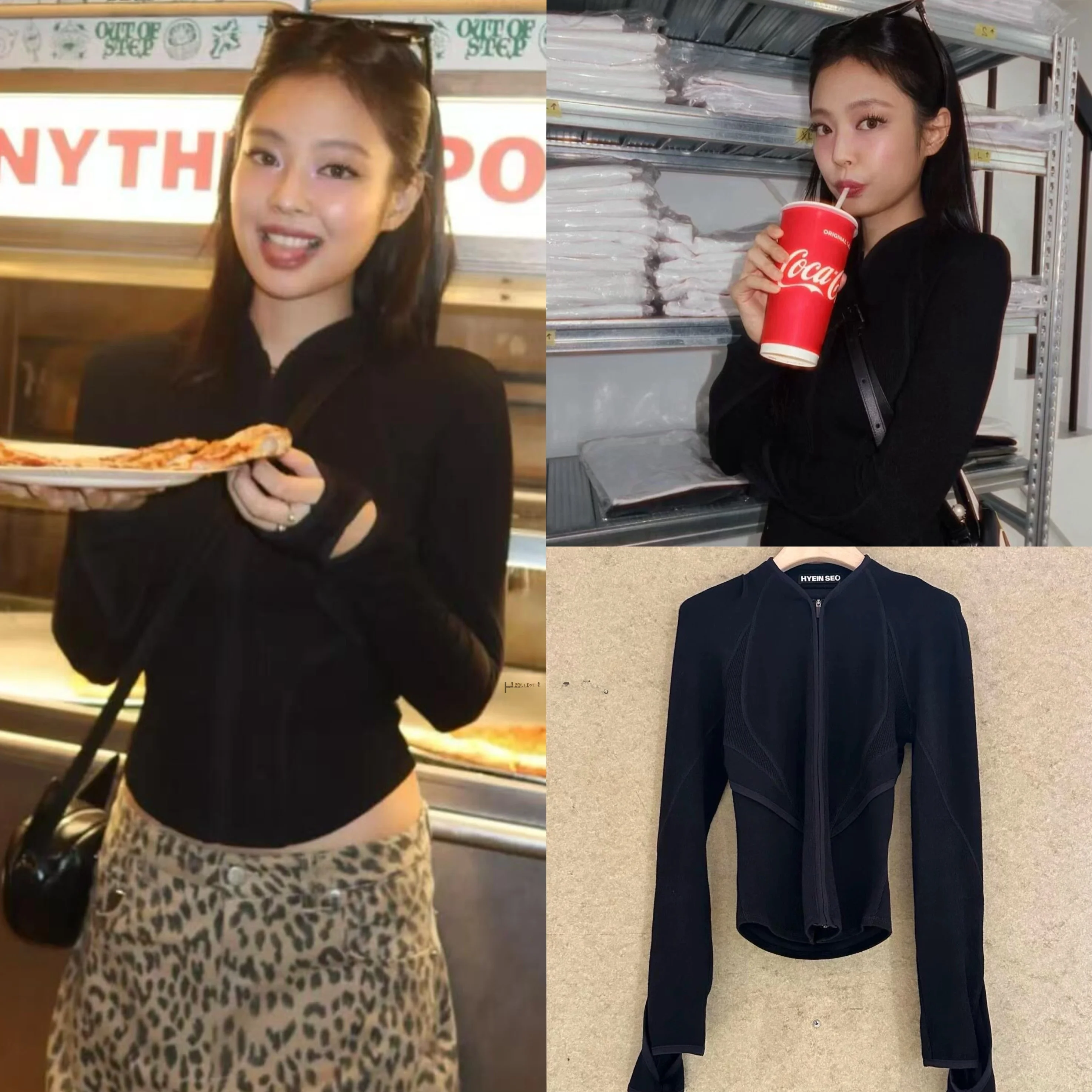 

Hyein Seo 2025 New Bal Splicing Ribbed Knitted Open Cardigan T-irt Long Sve Commute Sle Regular Length Other Mate...