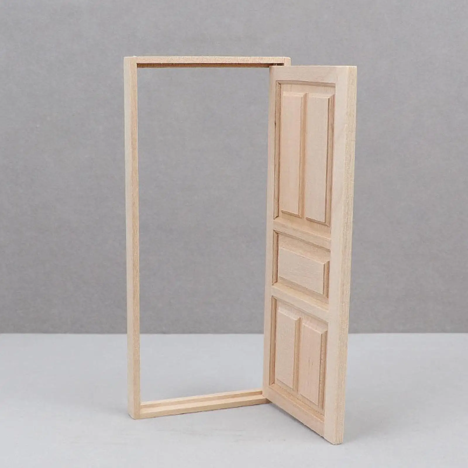 1/12 Drzwi do domku dla lalek Micro Landscape Furniture do domu DIY Scene Living Room