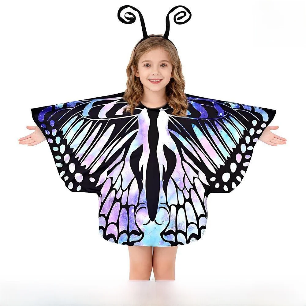 

Girls Halloween Wings Small Costume Children's Dance Party Decorations Stage Performance Outfit