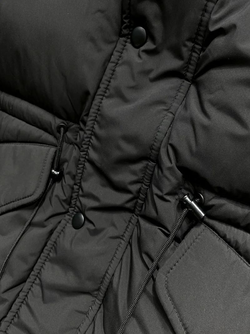 高断熱ホワイトデュダウンパファージャケットメンズ暖かいミッドレングスのフード付きアウターウェアファイオンアーバンカジュアルスレ