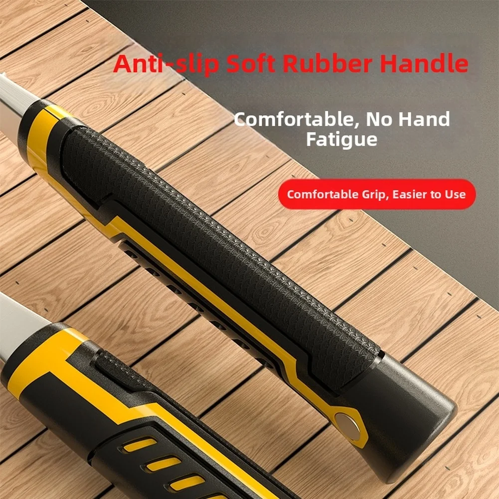 1pc High Carbon Steel Geology Hammer With Non Slip Shockproof Handle For Outdoor Activities Household Repairs