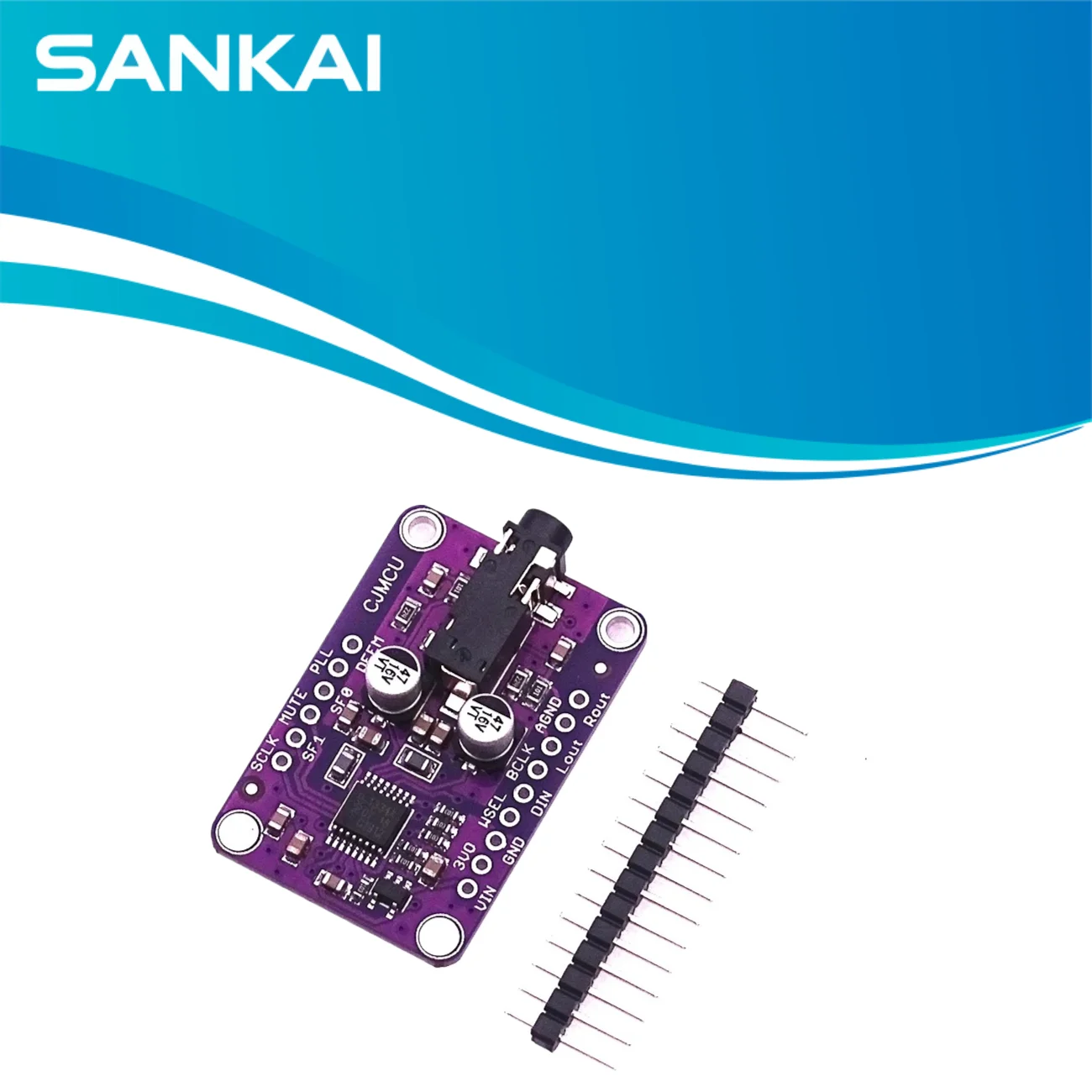 UDA1334A I2S DAC Module CJMCU-1334, 3.3V/5V Stereo Audio Decoder for Arduino/Raspberry Pi