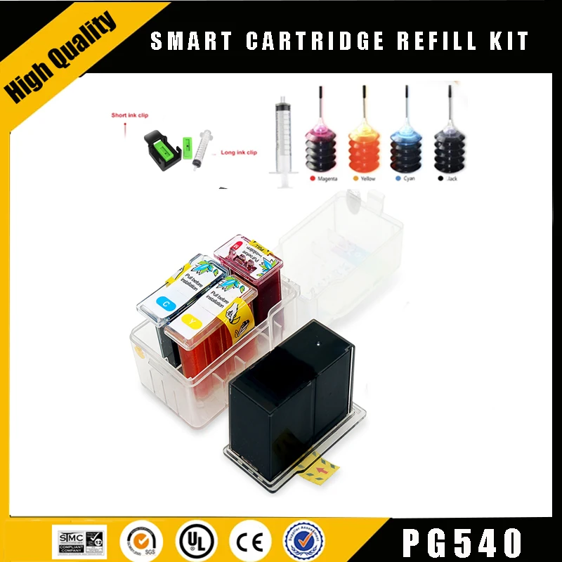 

Einkshop PG-540 PG540 CL541 CL-541 Smart Cartridge Refill Ink Cartridges PIXMA mg3250 MG3255 MG3550 mg4150 MG4200 mg4250 PG540XL