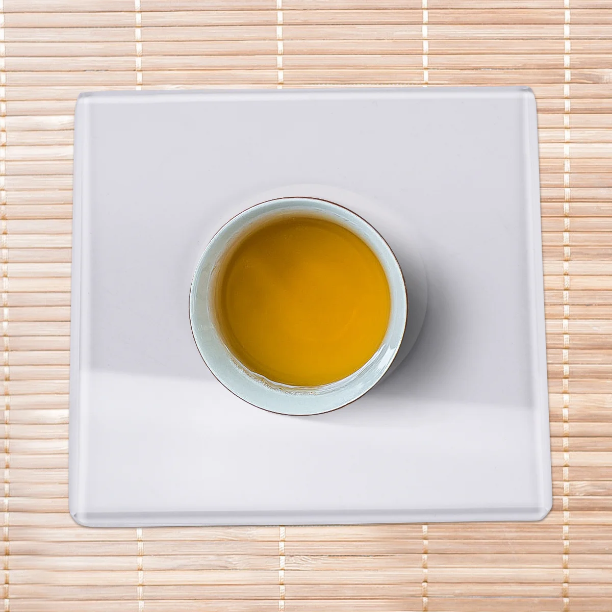 

3Pcs LED Bar Coaster Ultra-Thin Acrylic Crystal Square White Light Luminous Cup Mat for Home Party Banquet LED Coaster