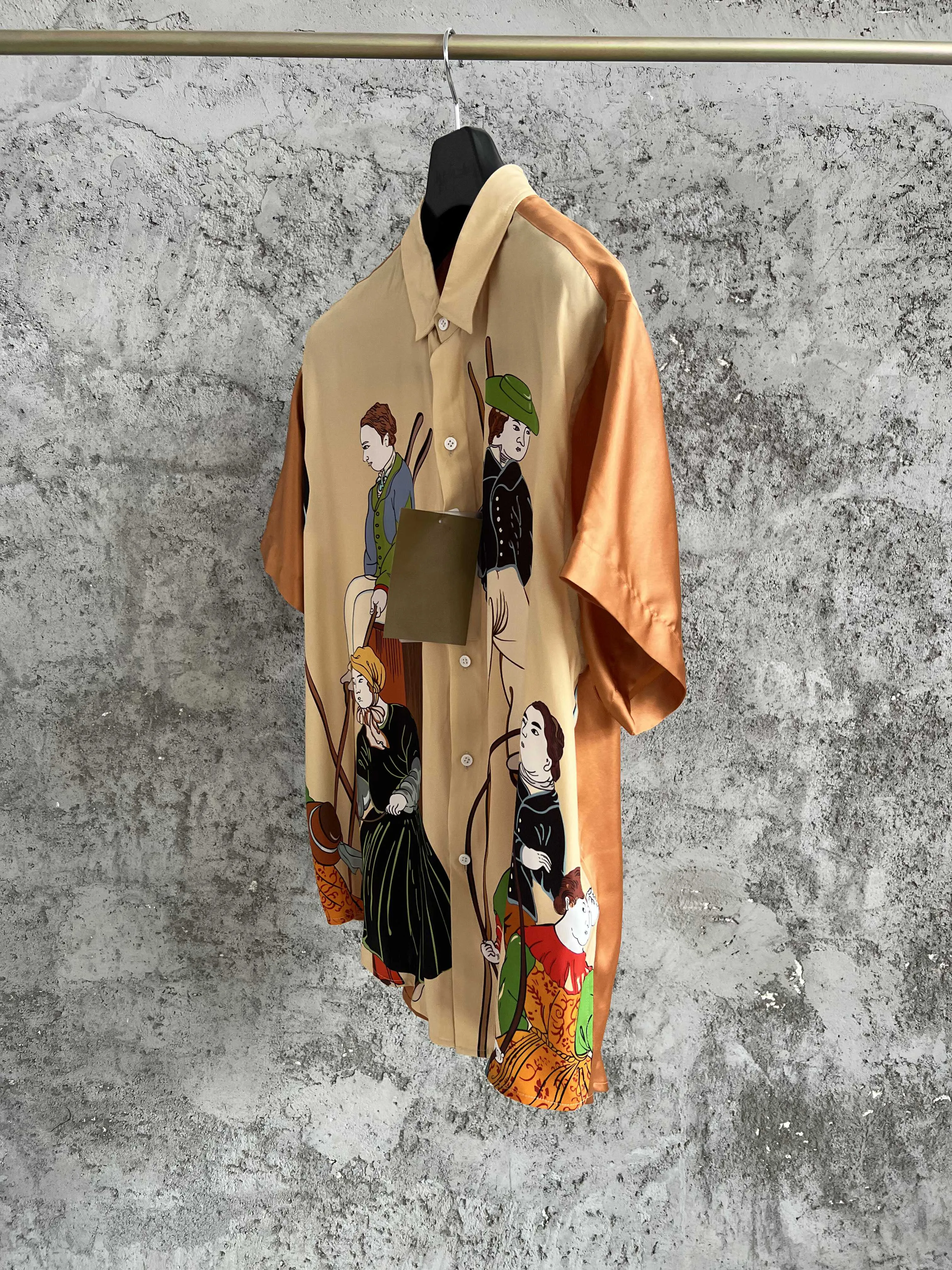 Lu Ming Pavilion Short-sleeved silk shirt - Mulberry Silk Collector's Edition shirt