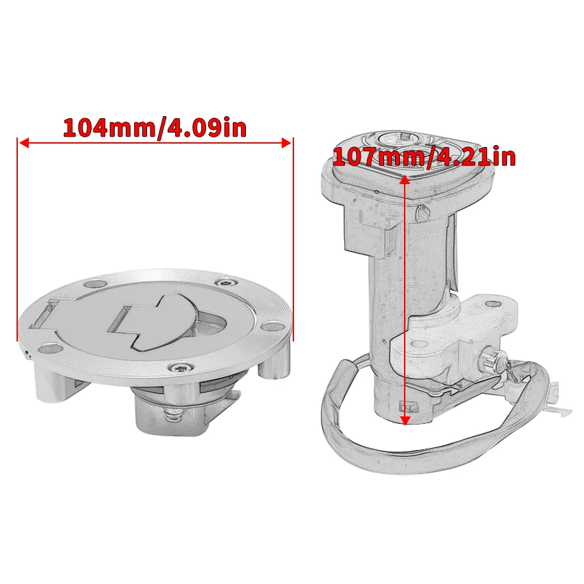 Fuel Tank Cap Ignition Switch For Yamaha MT15 MT-15 YZF R15 SP 2FB-WF461-00 54D-WF461-00 54C-H2501-00 2FB-XH250-00 20P-XH250-10