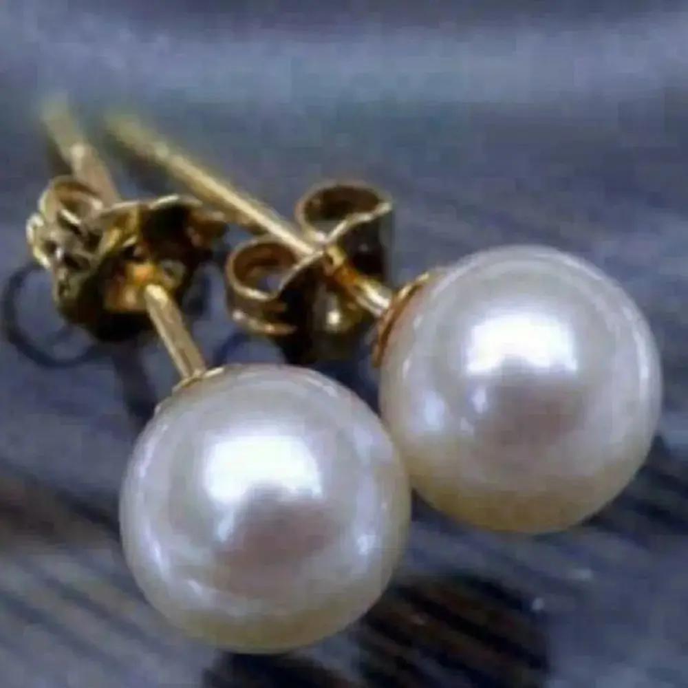 

Жемчужные серьги 8-9 мм, идеально круглые, класса АААА, настоящий белый жемчуг АКОЯ, серебро 925 пробы, бесплатная доставка.