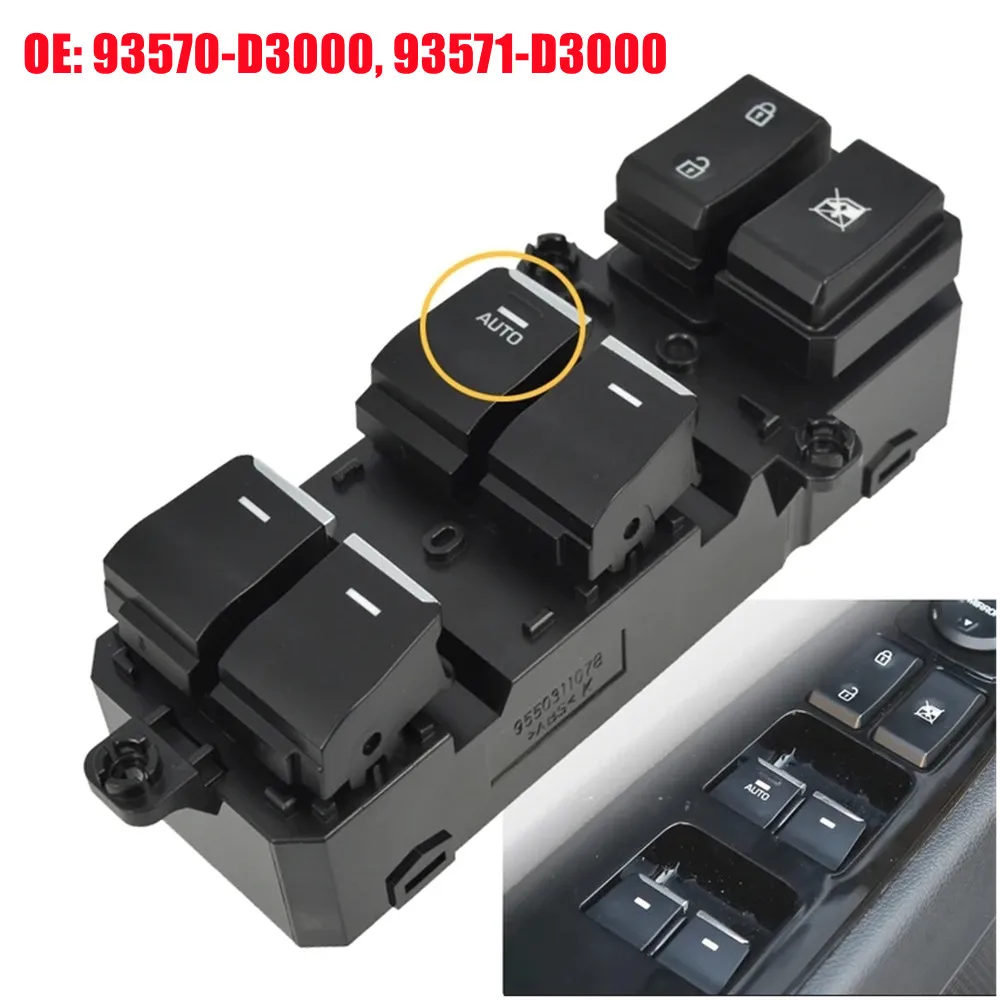 

93571-D3000 93570-D3000 For Hyundai Tucson 2016-2018 Front Left Side Master Power Window Switch Button Control Car Accessories