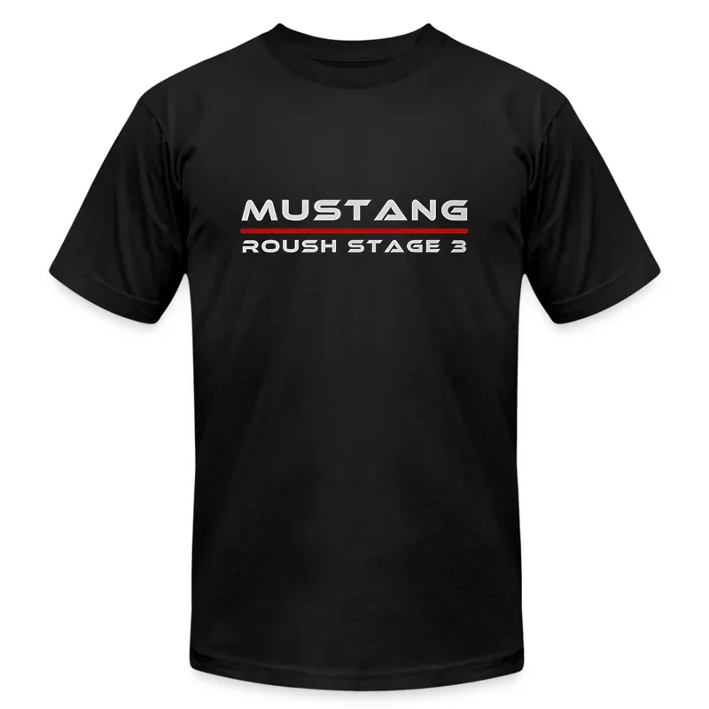 

2024 Men T Shirt Casual Ford Mustang Roush Stage 3 Car Enthusiast T-shirt Graphic Summer Short Sleeve 100% Cotton S-3XL Cool Tee