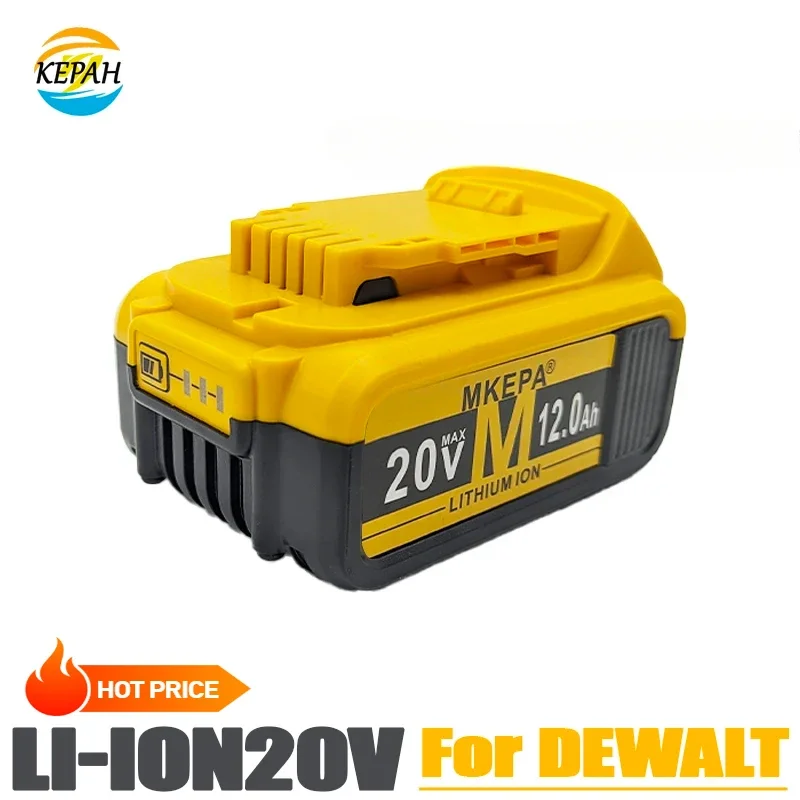 

New 100% Original 12000mAh 20V for Dewalt Power Tool Battery DCB206 20V 12.0Ah Battery DCB206 20V Battery DCB205 DCB204-2