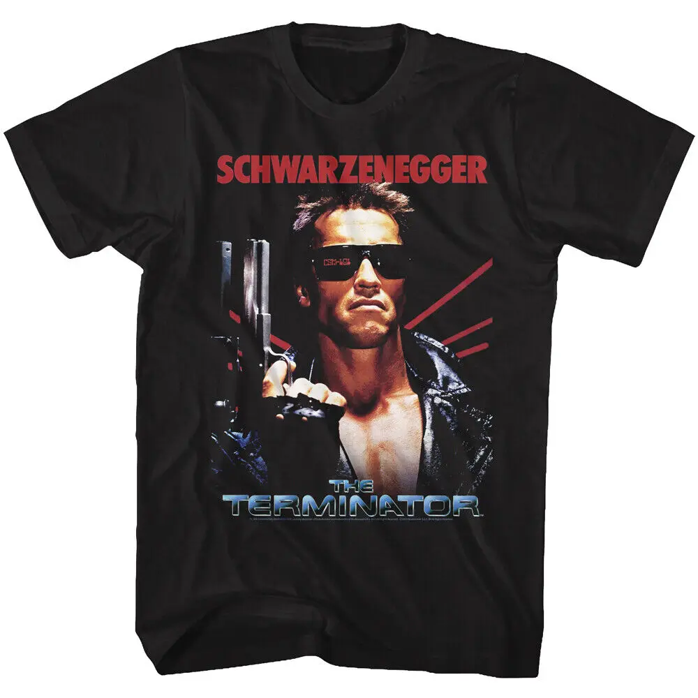 The Terminator 80's Movie Schwarzenegger 45 Longslide Laser Sights Men's T Shirt