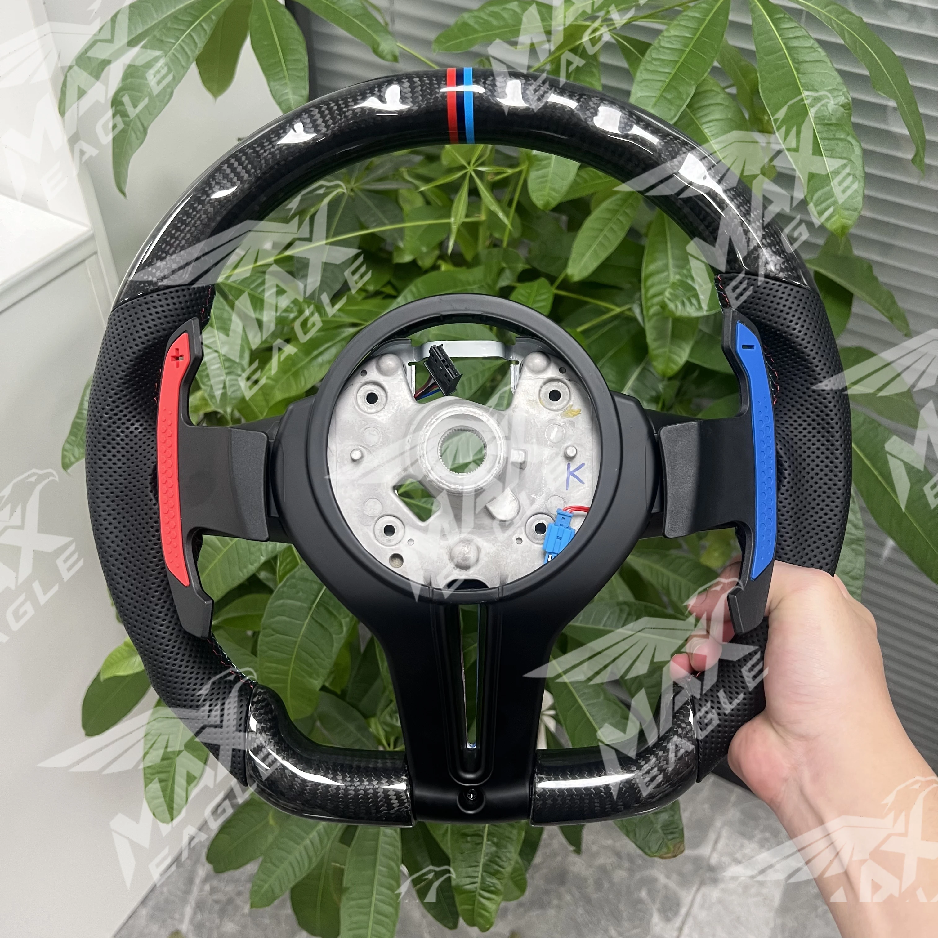 MAXEAGLE Two-tone color Steering Wheel for BMW F01 F06 F10 F11 F12 F20 F21 F22 F25 F26 F30 F31 F32 F33 F34 F36 M3 M5 E70 E90