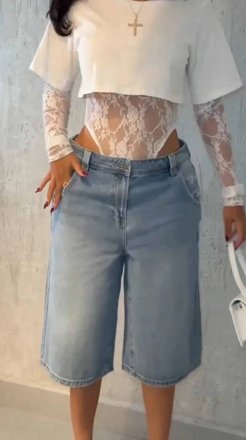 مثير المرأة المحاصيل الأعلى + الدانتيل الجاكار كم كامل ارتداءها هوتي الشارع كلوبوير سليم البرية مطابقة الأساسية نحيل تيز