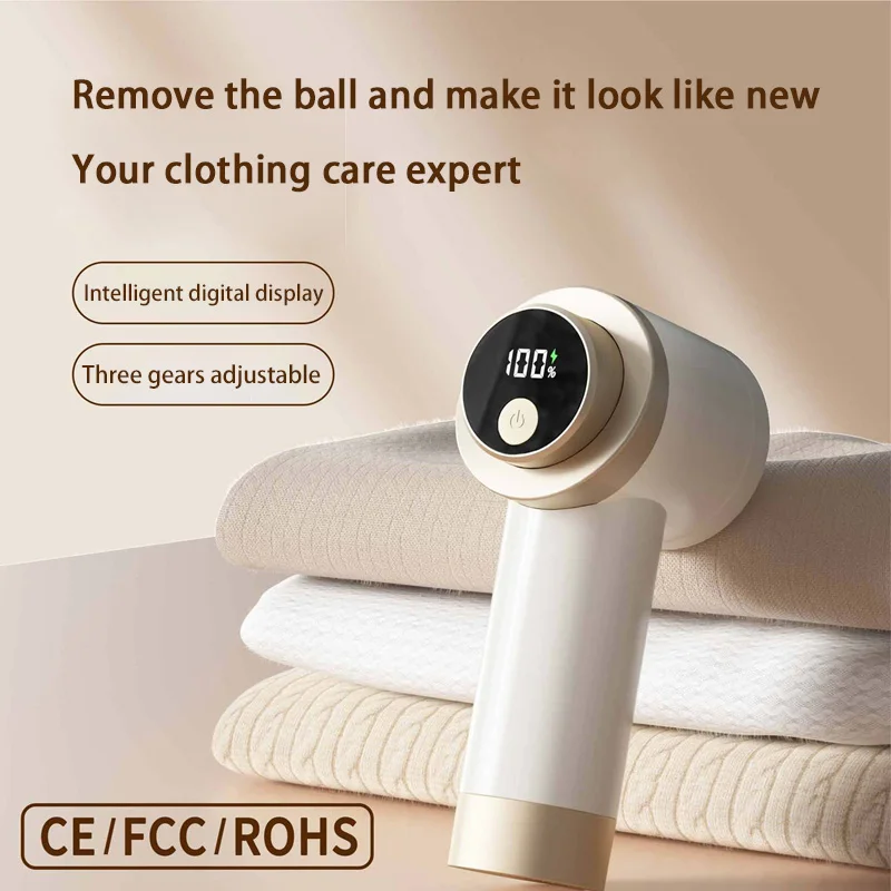 قابلة للشحن اللاسلكية مزيل الوبر شاشة ديجيتال ماكينة حلاقة للنسيج مع شاشة LCD 3 في 1 سترة Defuzzer للملابس الجوارب أريكة