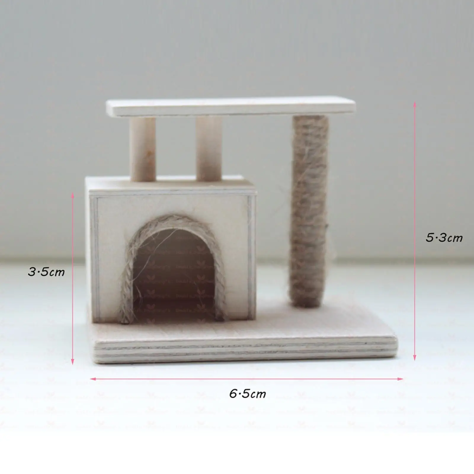 인형의 집 고양이 등반 인형 플레이 세트 미니 1:12 장식용