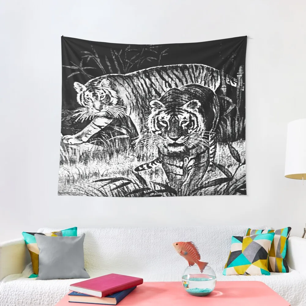 

Cobija del Tigre Mexican Blanket Tiger Meme Tapestry Wall Deco Wall Art Decorations For Room Tapestry