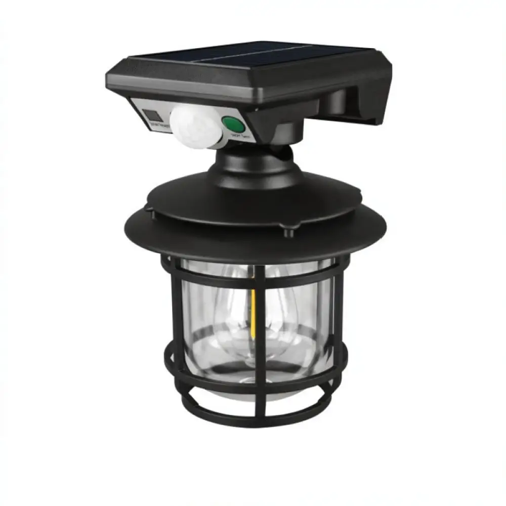 Solar Power Wall Light Outdoor Split Design Motion Sensor Garden Pathway Lamp Waterproof Remote Control Security Lighting