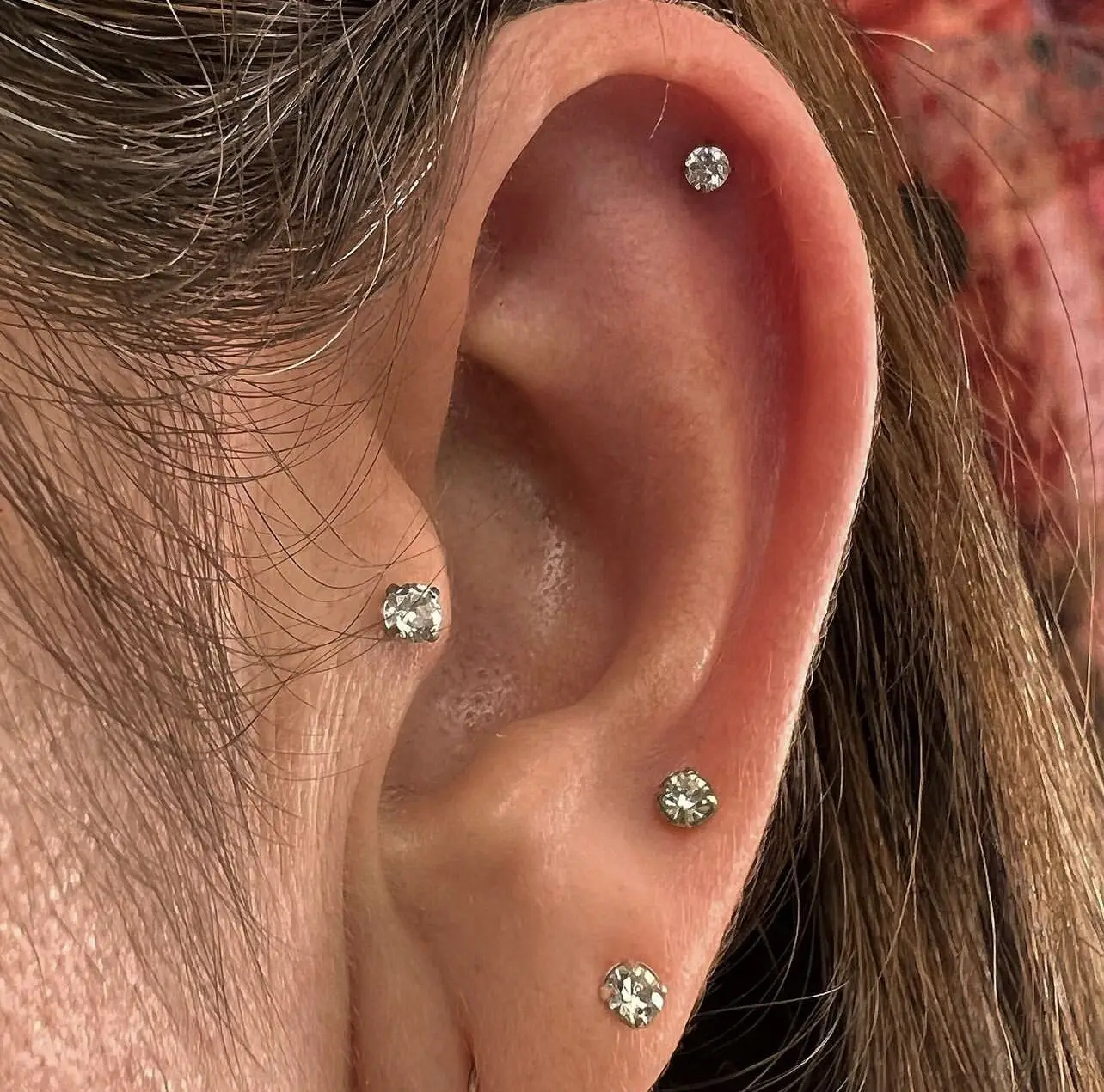 10 Stück F136 Implantatgrad-Titan 16G 2mm/2,5mm/3mm/4mm 5A CZ Innengewinde Helix Ohrknorpel Tragus Piercing-Enden – Detail 10